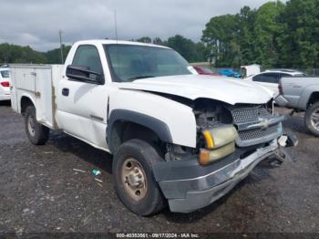  Salvage Chevrolet Silverado 2500