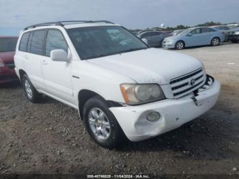  Salvage Toyota Highlander