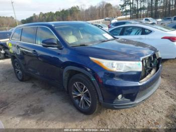  Salvage Toyota Highlander