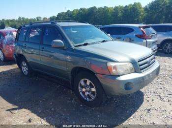  Salvage Toyota Highlander