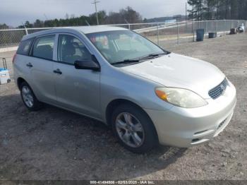  Salvage Toyota Matrix