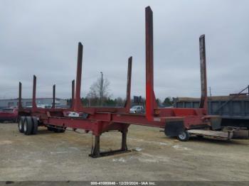  Salvage John Evans Mfg Log Trailer