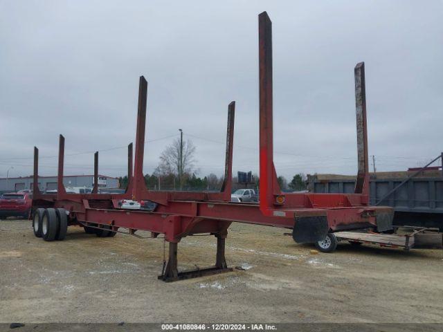  Salvage John Evans Mfg Log Trailer