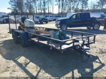  Salvage Premier Trailer Mfg Utility Trailer 7x16