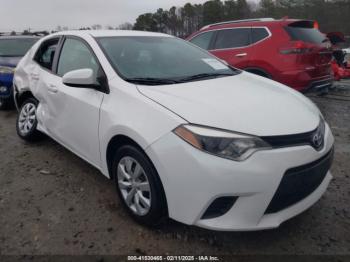  Salvage Toyota Corolla