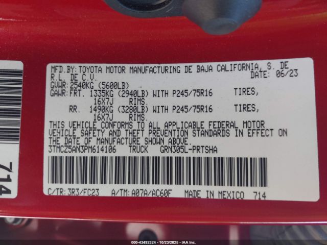 Toyota Tacoma Sr5 V6 Image 5