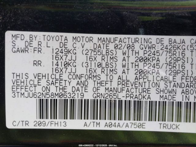 Toyota Tacoma Prerunner V6 Image 9