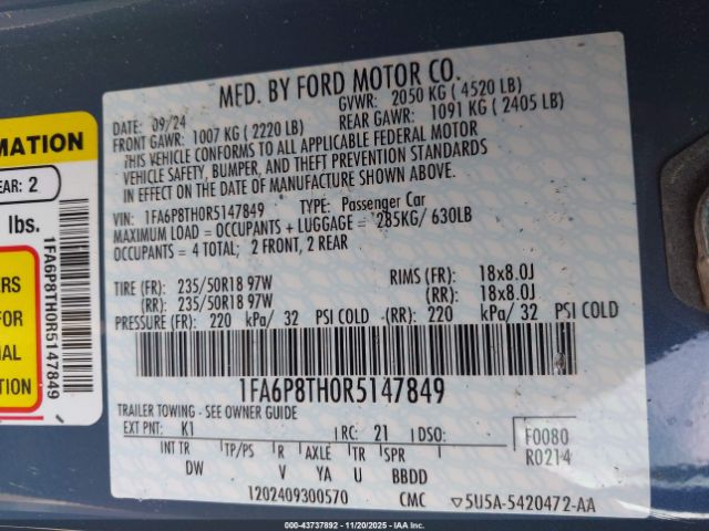 Ford Mustang Ecoboost Fastback Image 8