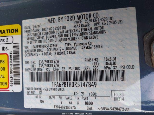 Ford Mustang Ecoboost Fastback Image 8