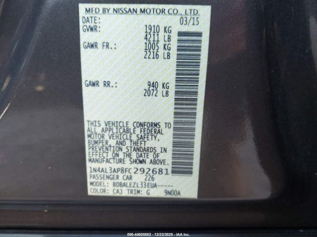 Nissan Altima Image 16