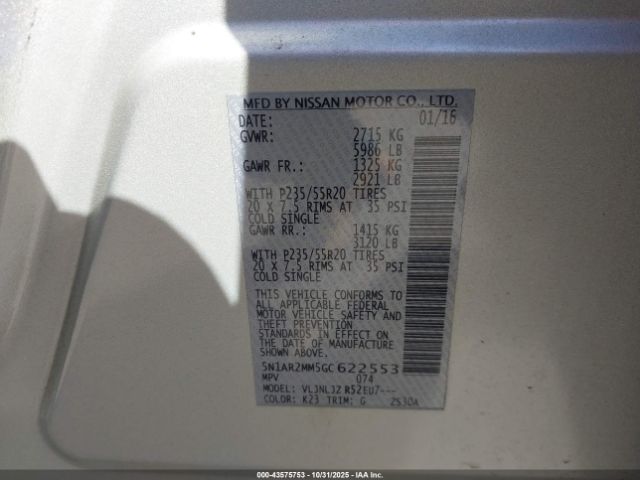 Nissan Pathfinder Platinum Image 8