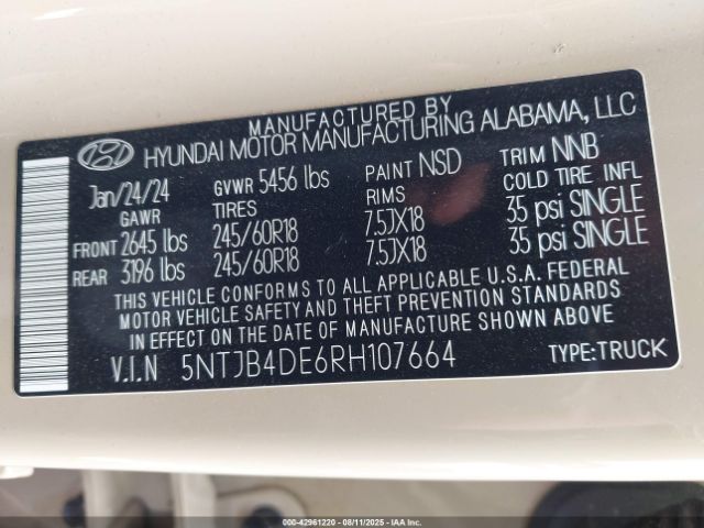 Hyundai SANTA CRUZ Sel Image 7