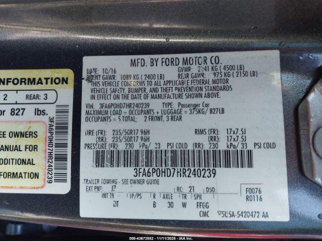 Ford Fusion Se Image 14