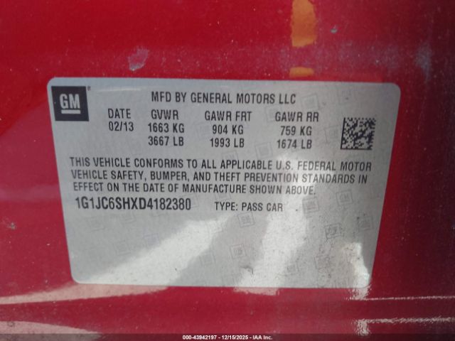 Chevrolet Sonic Lt Auto Image 16