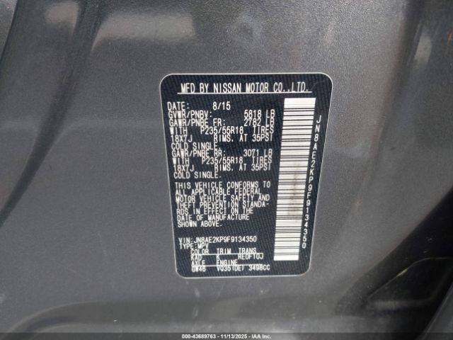 Nissan Quest Platinum Image 16