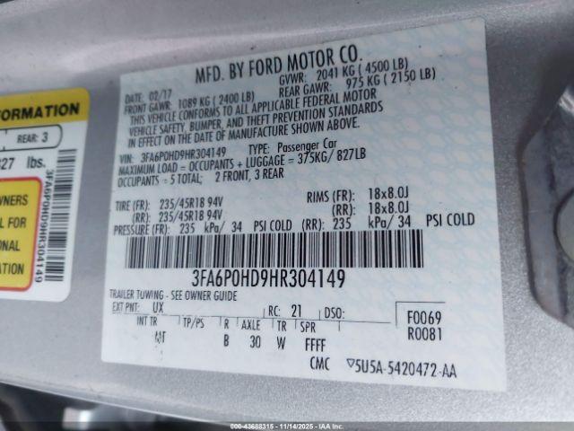 Ford Fusion Se Image 12