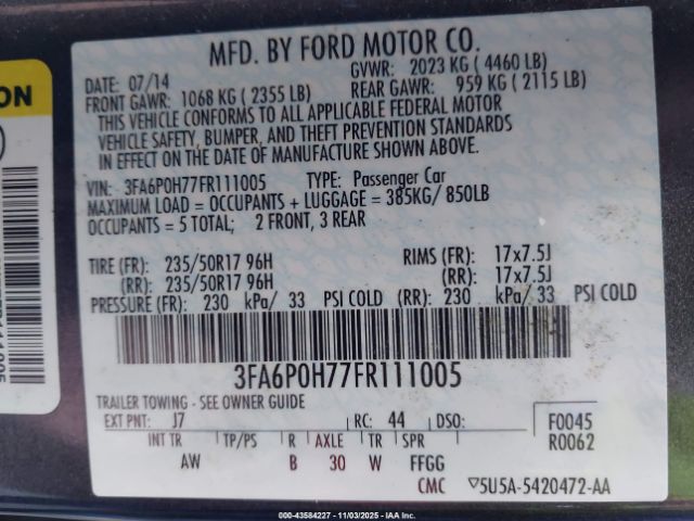 Ford Fusion Se Image 13