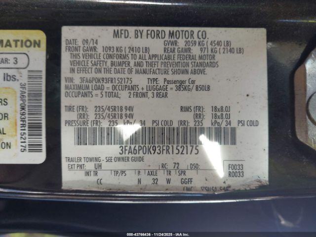 Ford Fusion Titanium Image 8