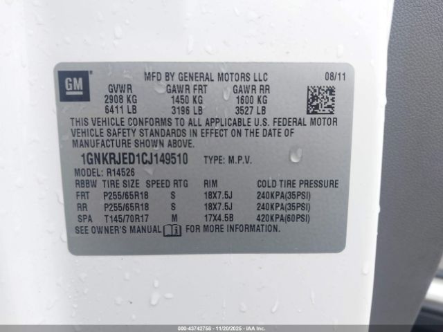 Chevrolet Traverse 2lt Image 7