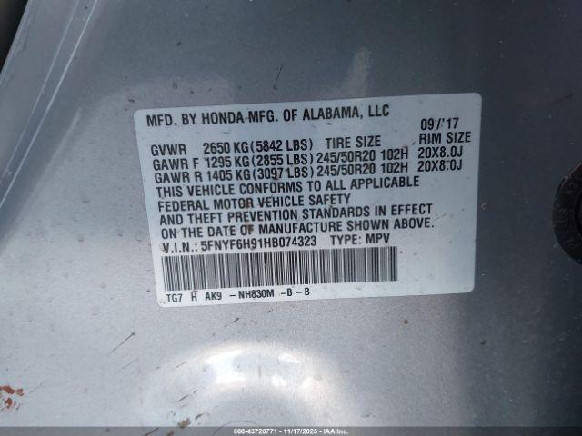 Honda Pilot Touring Image 2