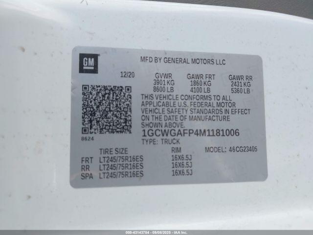 Chevrolet Express Rwd 2500 Regular Wheelbase Wt Image 11