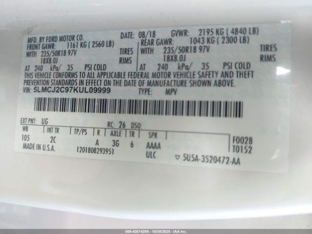 Lincoln MKC Select Image 7