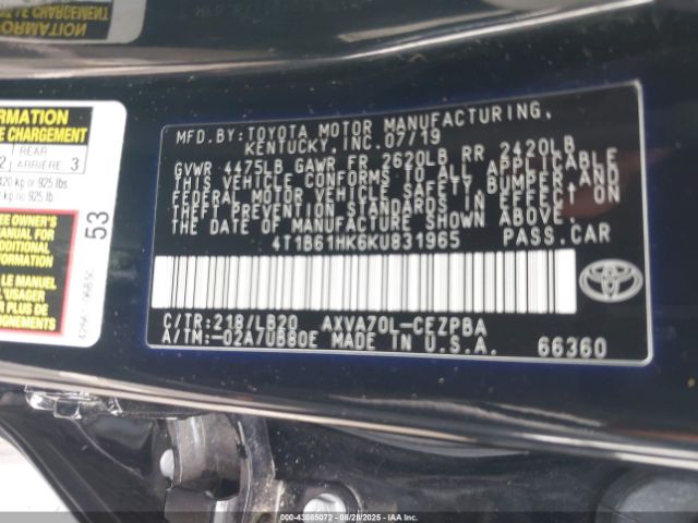 Toyota Camry Xse Image 12