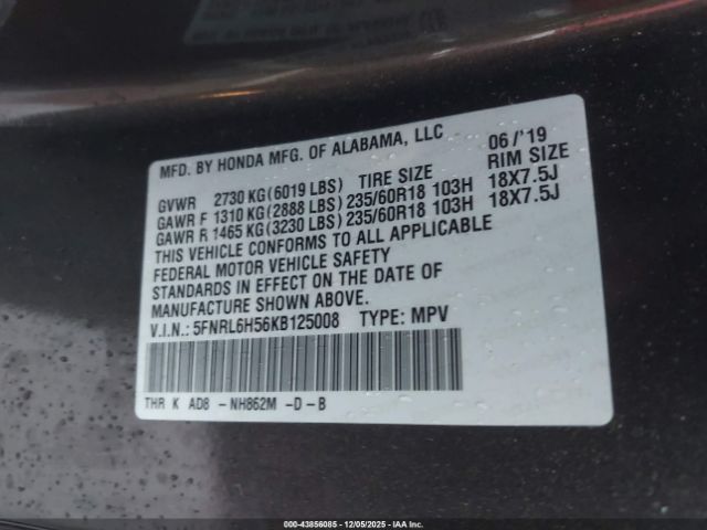 Honda Odyssey Ex Image 12