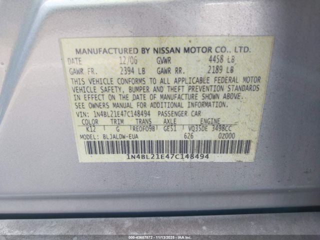 Nissan Altima 3.5 Se Image 3