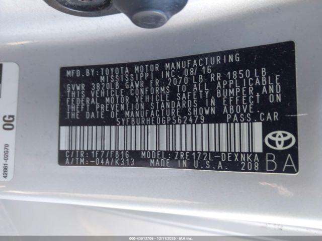 Toyota Corolla Le Image 4