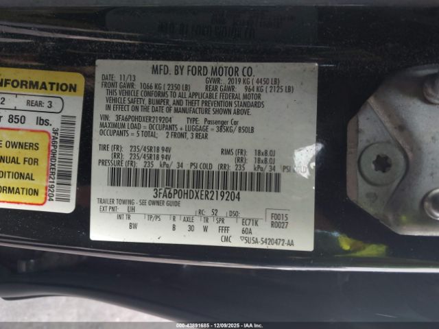 Ford Fusion Se Image 7