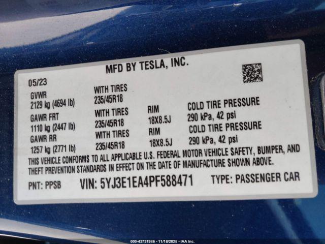 Tesla Model 3 Rear-wheel Drive Image 12