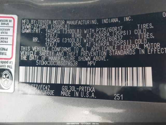 Toyota Sienna Le V6 Image 5