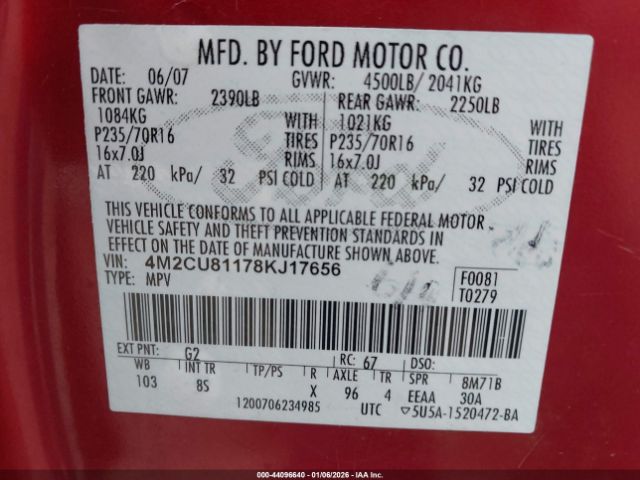 Mercury Mariner V6 Image 10