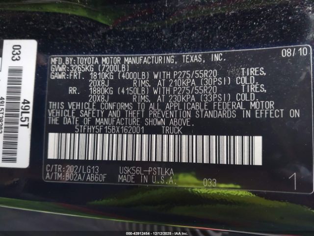 Toyota Tundra Limited 5.7l V8 Image 7