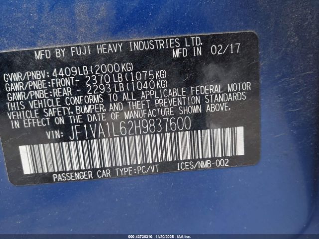 Subaru WRX Limited Image 7