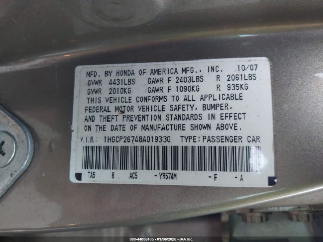 Honda Accord 2.4 Ex Image 12