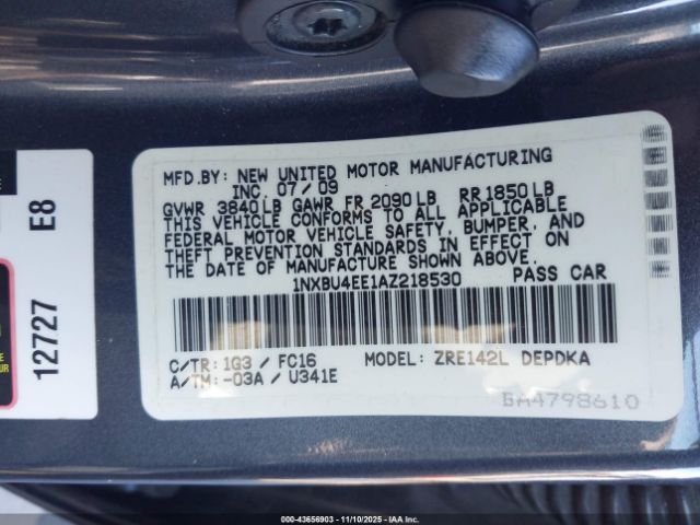 Toyota Corolla Le Image 5