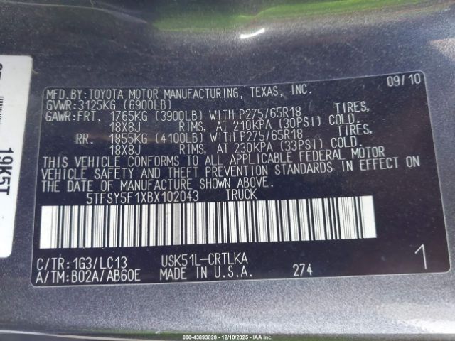 Toyota Tundra Limited 5.7l V8 Image 5