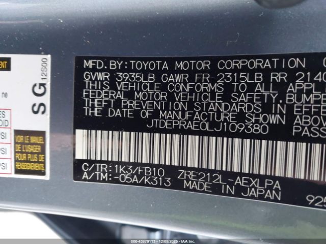 Toyota Corolla Le Image 6