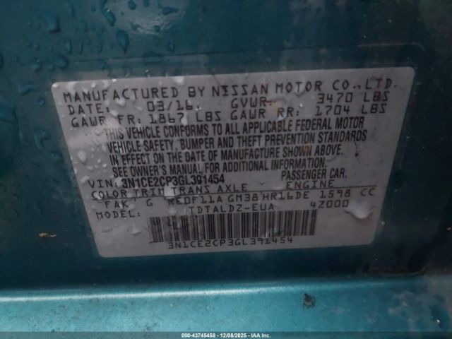 Nissan Versa Sv Image 5