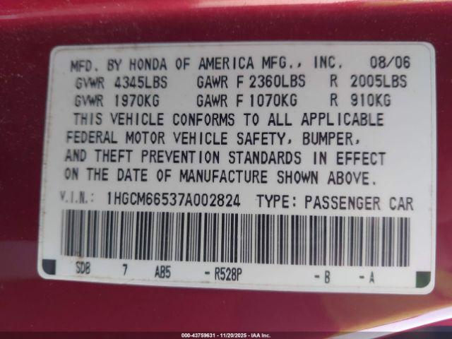 Honda Accord 3.0 Ex Image 8