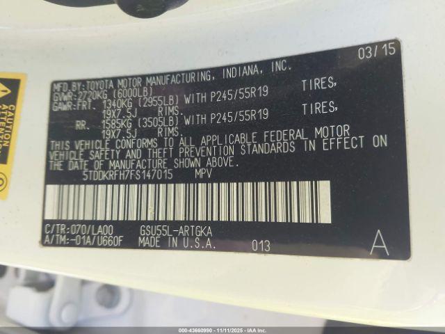 Toyota Highlander Limited Platinum V6 Image 16