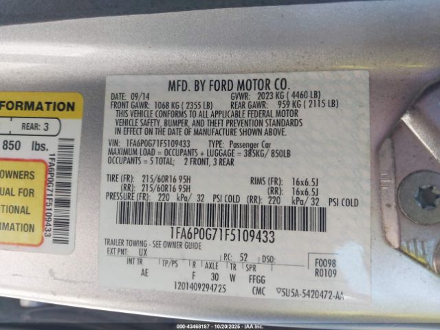 Ford Fusion S Image 9