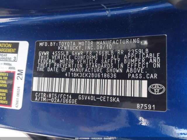 Toyota Camry Se V6 Image 8