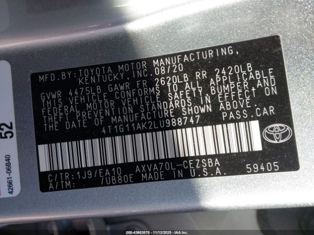 Toyota Camry Se Image 8