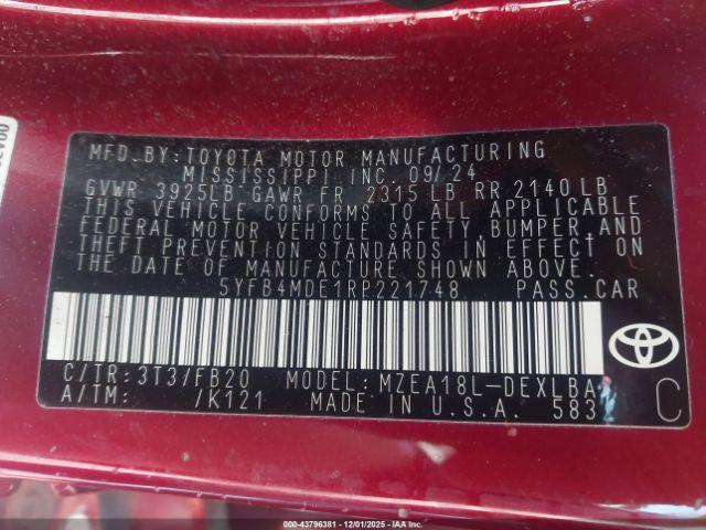 Toyota Corolla Le Image 12