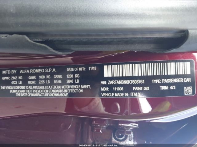 Alfa Romeo Giulia Ti Sport Awd Image 3