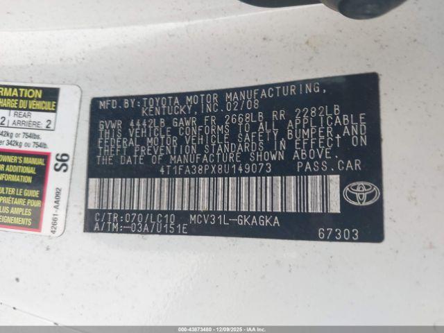 Toyota Camry Sle Image 8